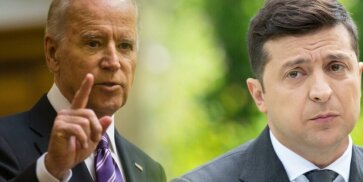 Joseph Biden and Volodymyr Zelensky