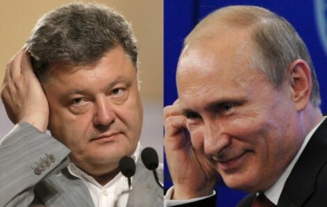 Petro Poroshenko and Vladimir Putin