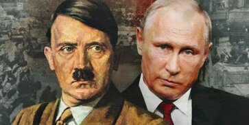 Adolf Hitler and Vladimir Putin