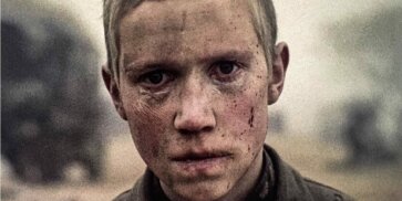 A shot from the Soviet film "Come and See" telling the story of of the village burnt by the Nazis