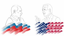 Vladimir Putin and Joseph Biden