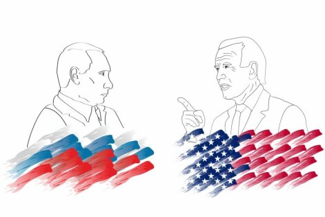 Vladimir Putin and Joseph Biden