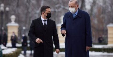 Vladimir Zelensky and Recep Tayyip Erdogan. February 3, 2021 in Kyiv