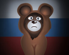 Russia. Sad bear.