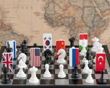 World Geopolitical Chess Board
