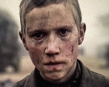 A shot from the Soviet film "Come and See" telling the story of of the village burnt by the Nazis